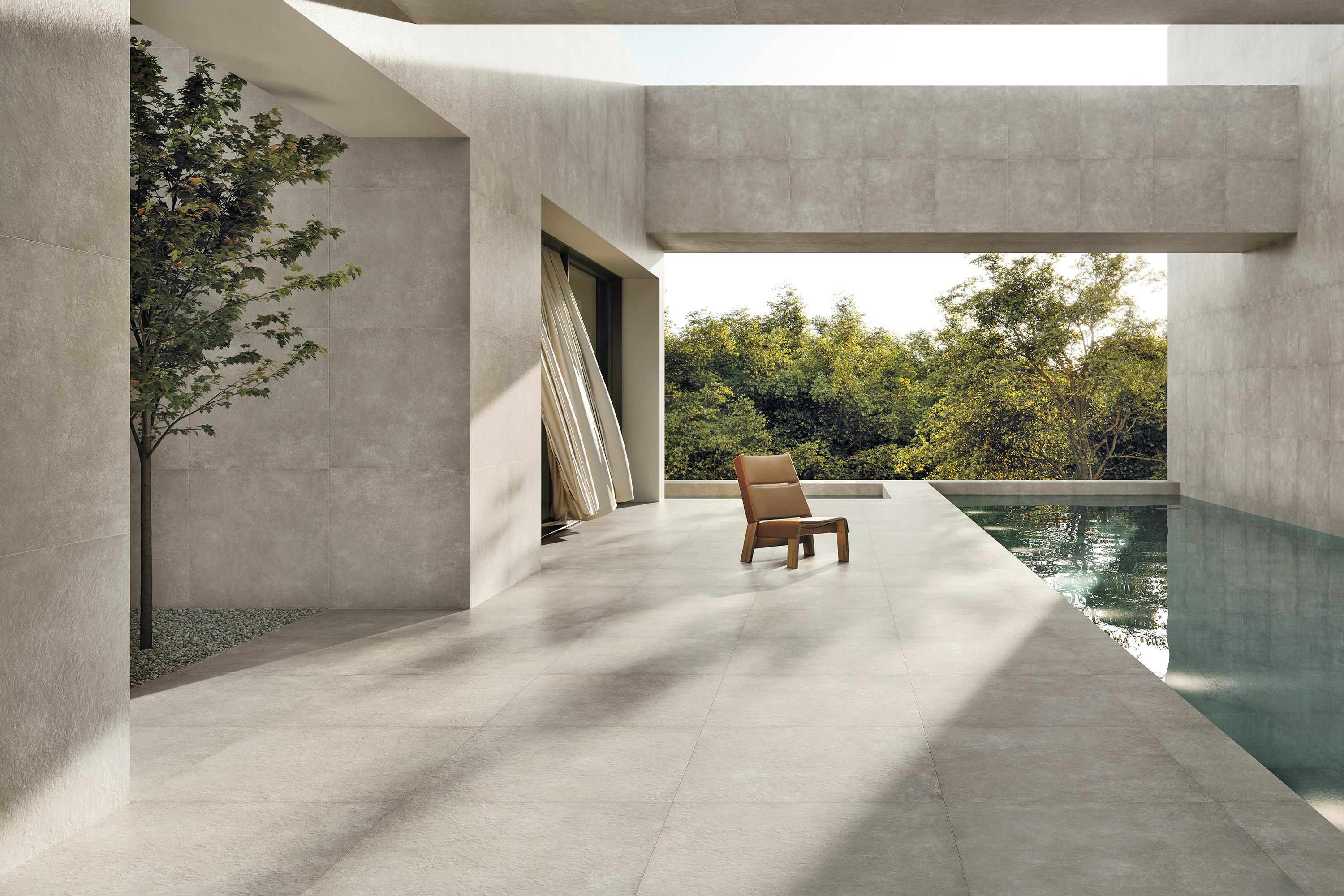 Пол / облицовка керамогранита для внутреннего и наружного применения с эффектом цемента Ceramiche Refin Concrete Look ARCH-00090871 - Вид №1