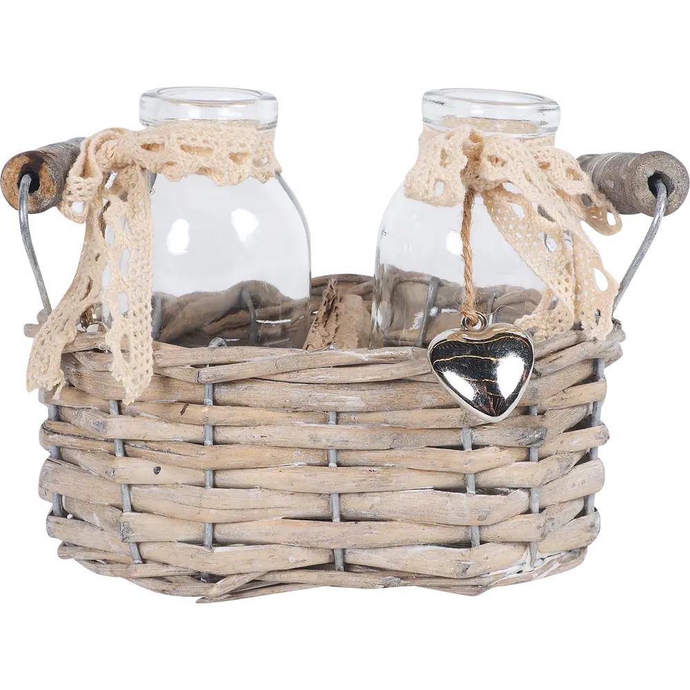 Украшение новогоднее «Корзинка с подсвечником», 16х8х11 см Santreyd STLM-2199778 - Вид №3