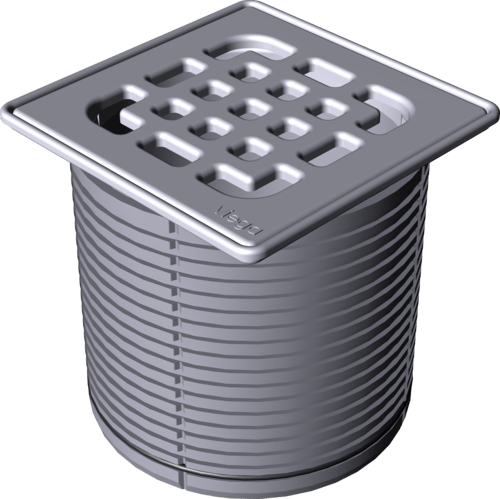 Канализационная арматура  Трапы для ванных Advantix  Оборудование  Надставные элементы, рамки для установки решеток VIEGA 555 191 1) Модель 4934.2 Santreyd  - Вид №4