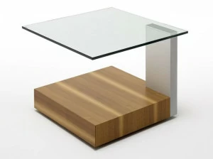 Rolf Benz Сервисный столик из дерева и стекла