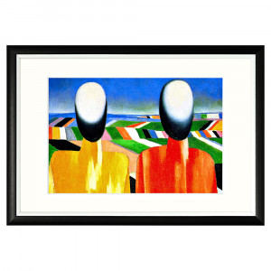 896513183_1818 Арт-постер «Два крестьянина на фоне полей» Object Desire