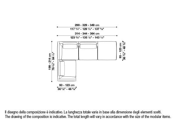 Угловой диван из ткани B&B Italia Ричард ARCH-00040927 - Вид №93
