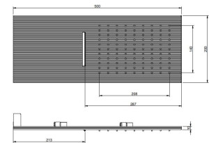 Набор для душа из латуни с насадкой для душа