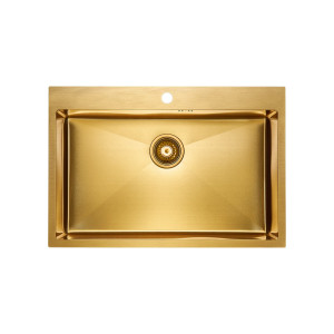 Кухонная мойка PM217551-BG Vast 75x51x20 см нержавеющая сталь цвет золото PAULMARK