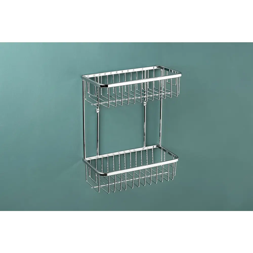 Полка для ванной комнаты Verran прямоугольная двухъярусная, 25x30x13.3 см STLM-2003682 - Вид №4