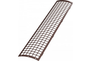 19517076 Защитная ПВХ решетка желоба 0.6 м, коричневая TN386162 Технониколь