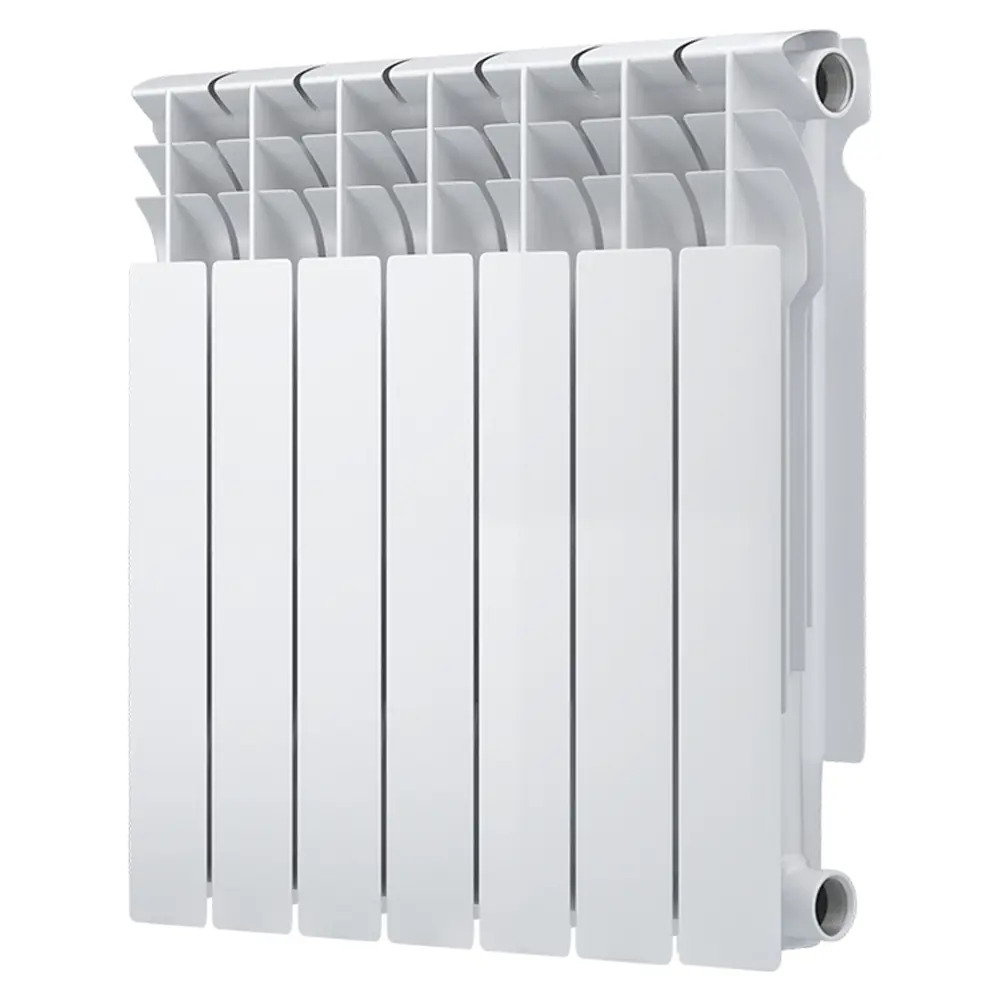 Радиатор секционный Oasis Bimetal 500/80 7 секций боковое подключение биметалл белый STLM-2204790 - Вид №1