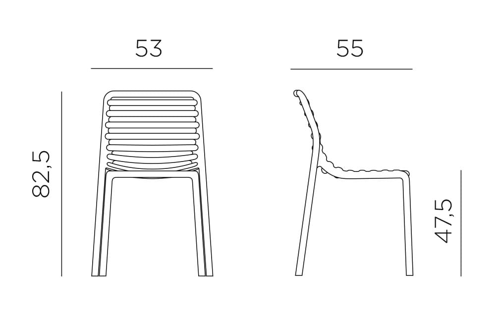 Штабелируемый стул из полипропилена Nardi Doga ARCH-00023322 - Вид №10