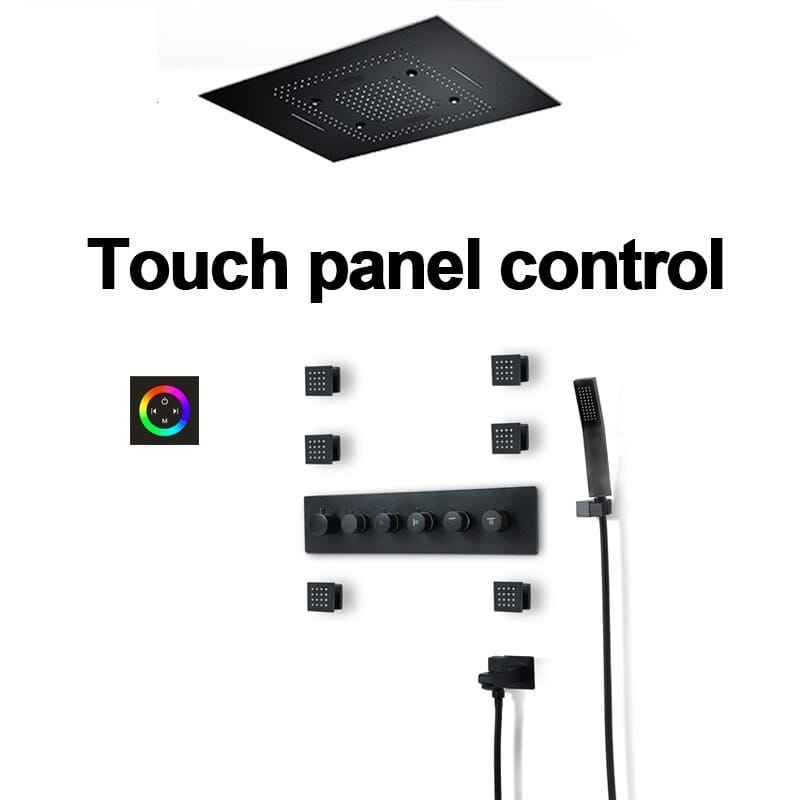 Светодиодный набор для душа из нержавеющей стали с ручным душем Fontana Showers FS1461 ARCH-00127403 - Вид №3