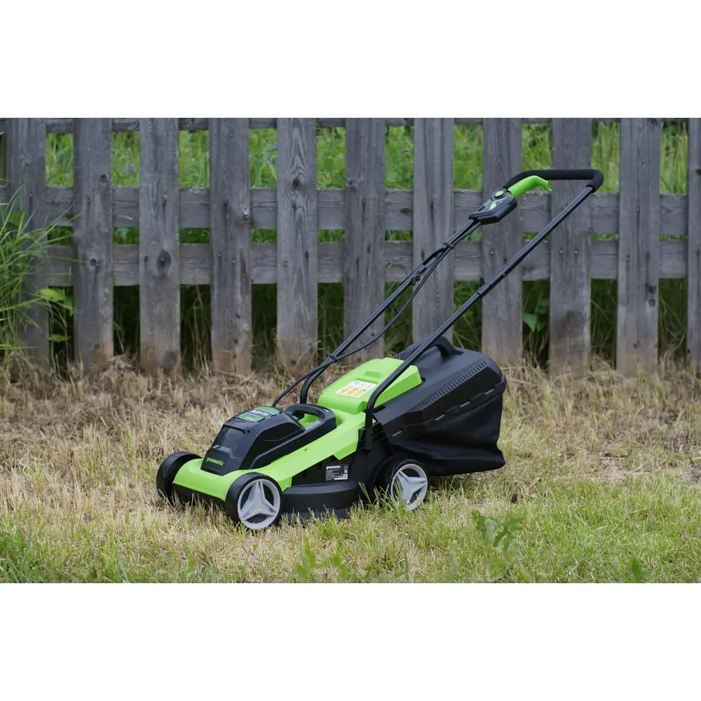 Газонокосилка аккумуляторная GreenWorks 2509607 24 В 32 см 1x2 Ач АКБ и ЗУ входит в комплект STLM-2072548 - Вид №7