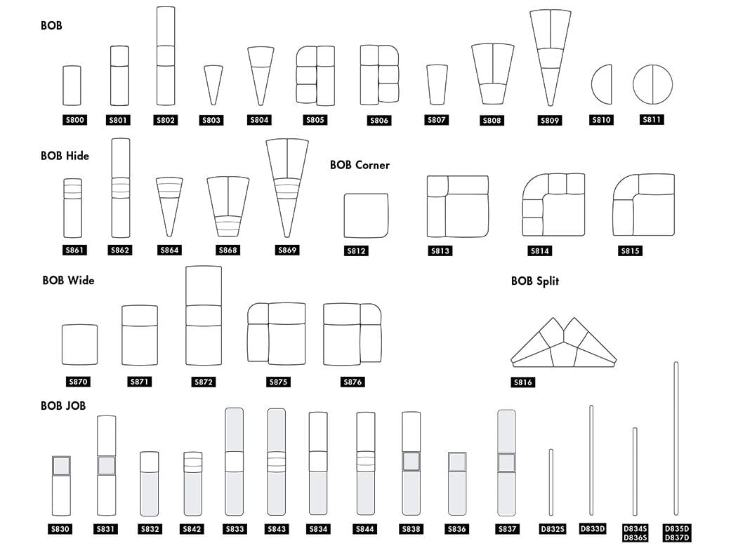 Модульный тканевый диван Bla Station Bob ARCH-00054943 - Вид №3
