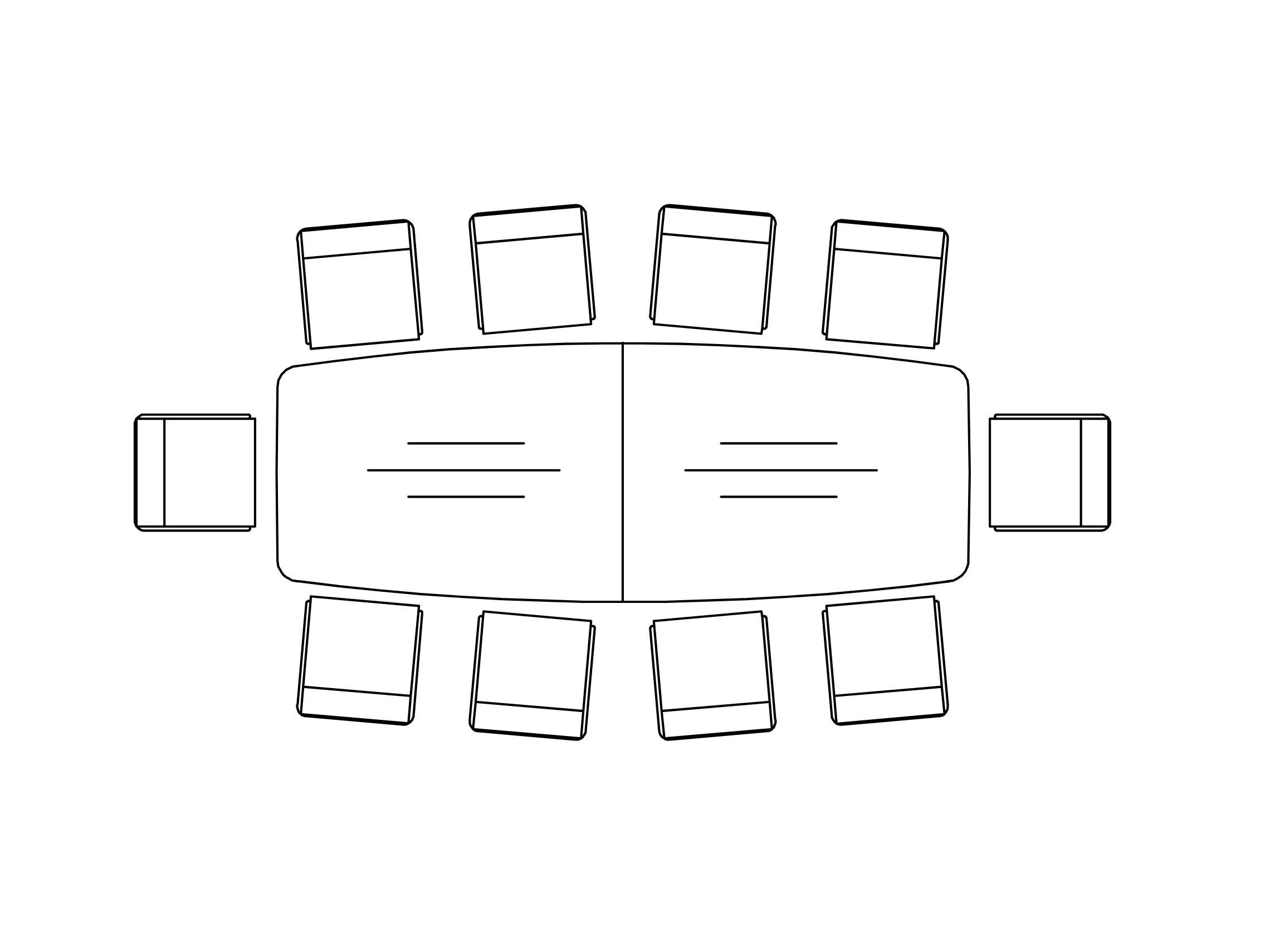 Стол для конференций из шпона Spiegels x. air ARCH-00030444 - Вид №9