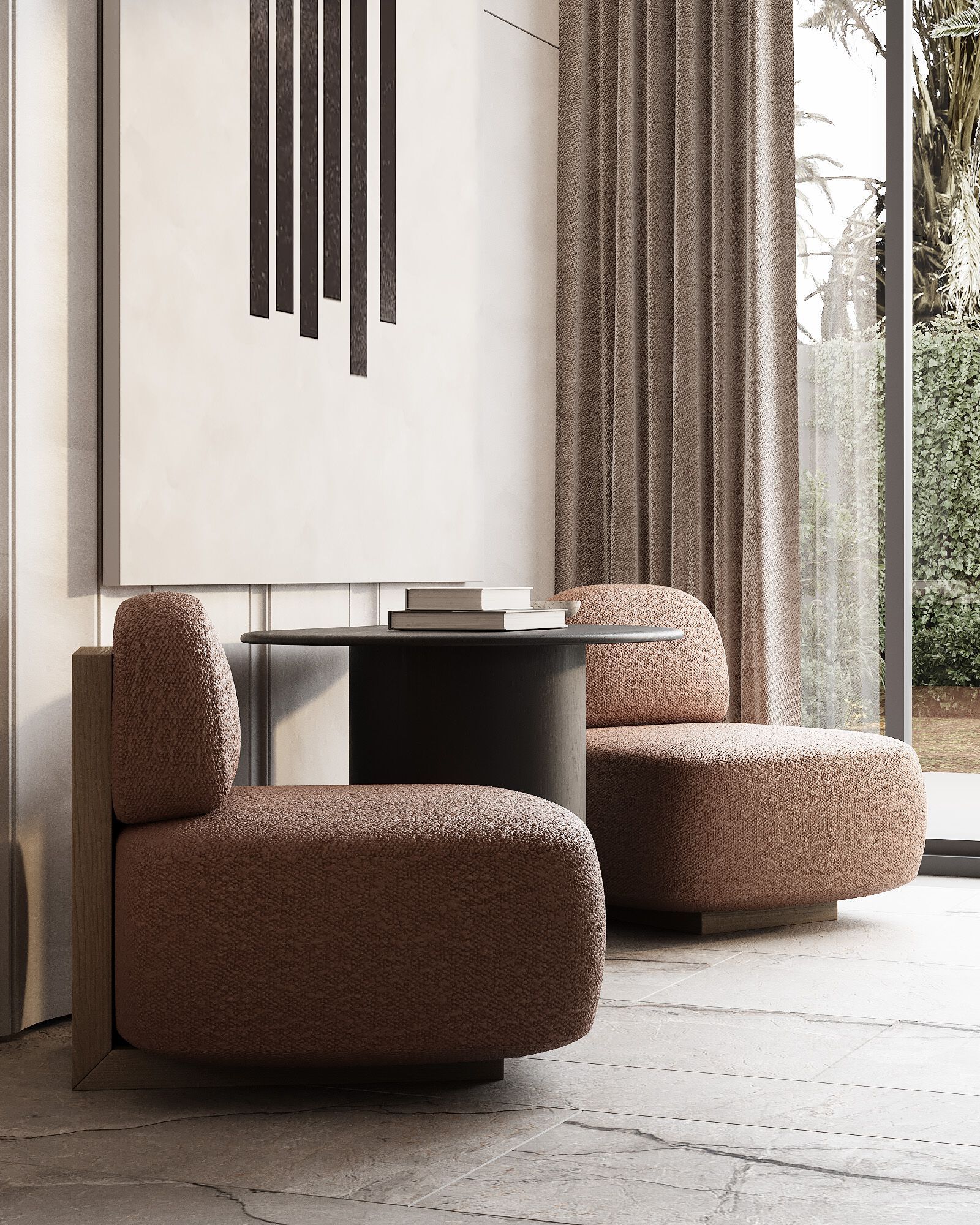 Тканевое кресло Secolo YOSHIDA ARCH-00096894 - Вид №3