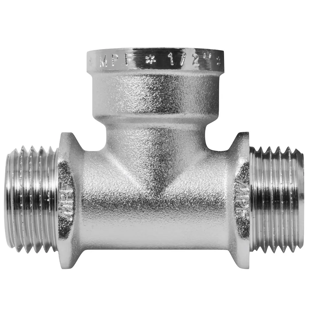 Тройник MPF 1/2" латунный для водоснабжения и отопления 89409152 STLM-1575593 - Вид №1