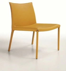 Midj Мягкое кожаное кресло в современном стиле для залов ожидания Nuvola