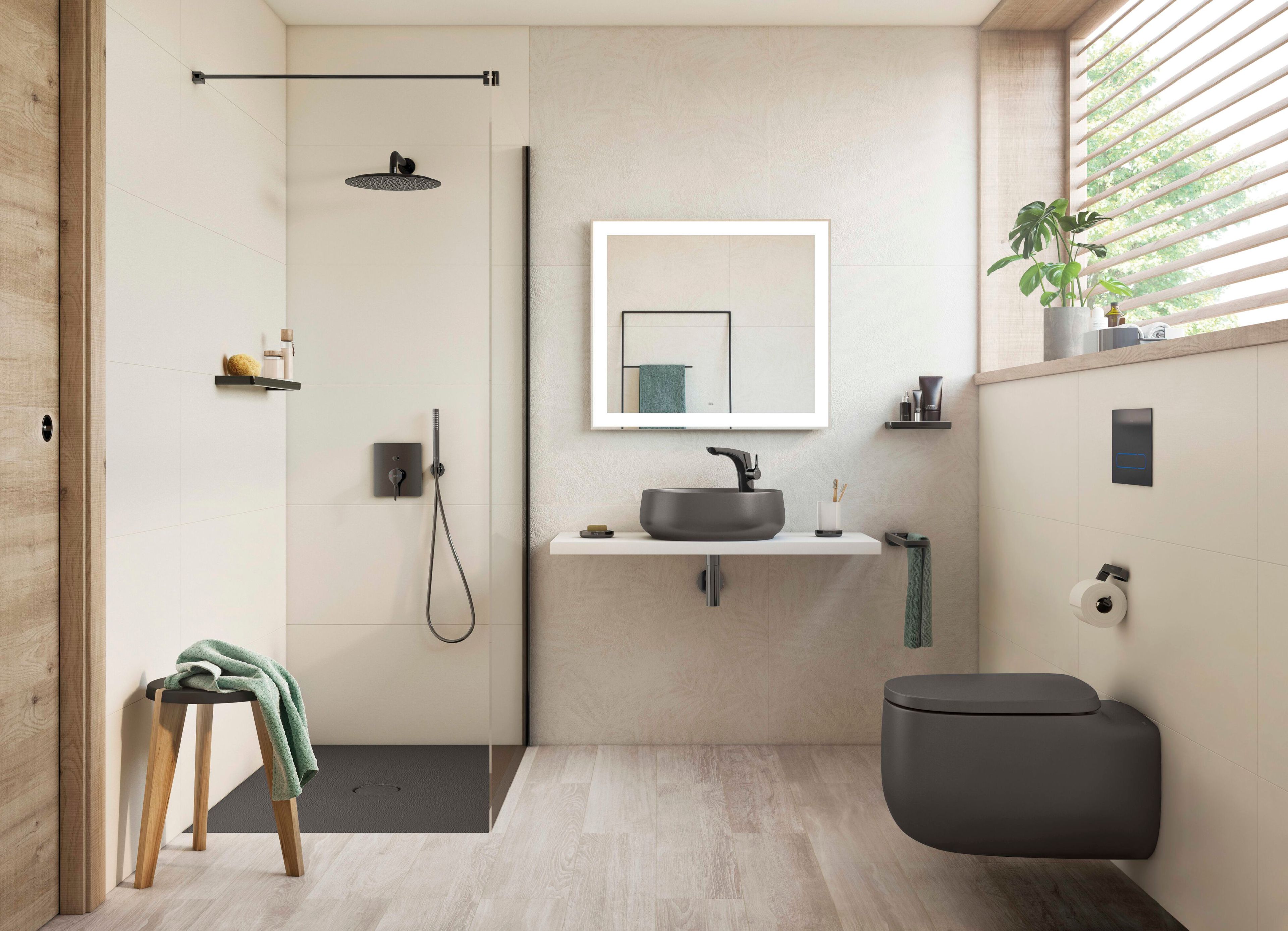 Керамическая столешница прямоугольная раковина Roca Beyond ARCH-00070976 - Вид №3