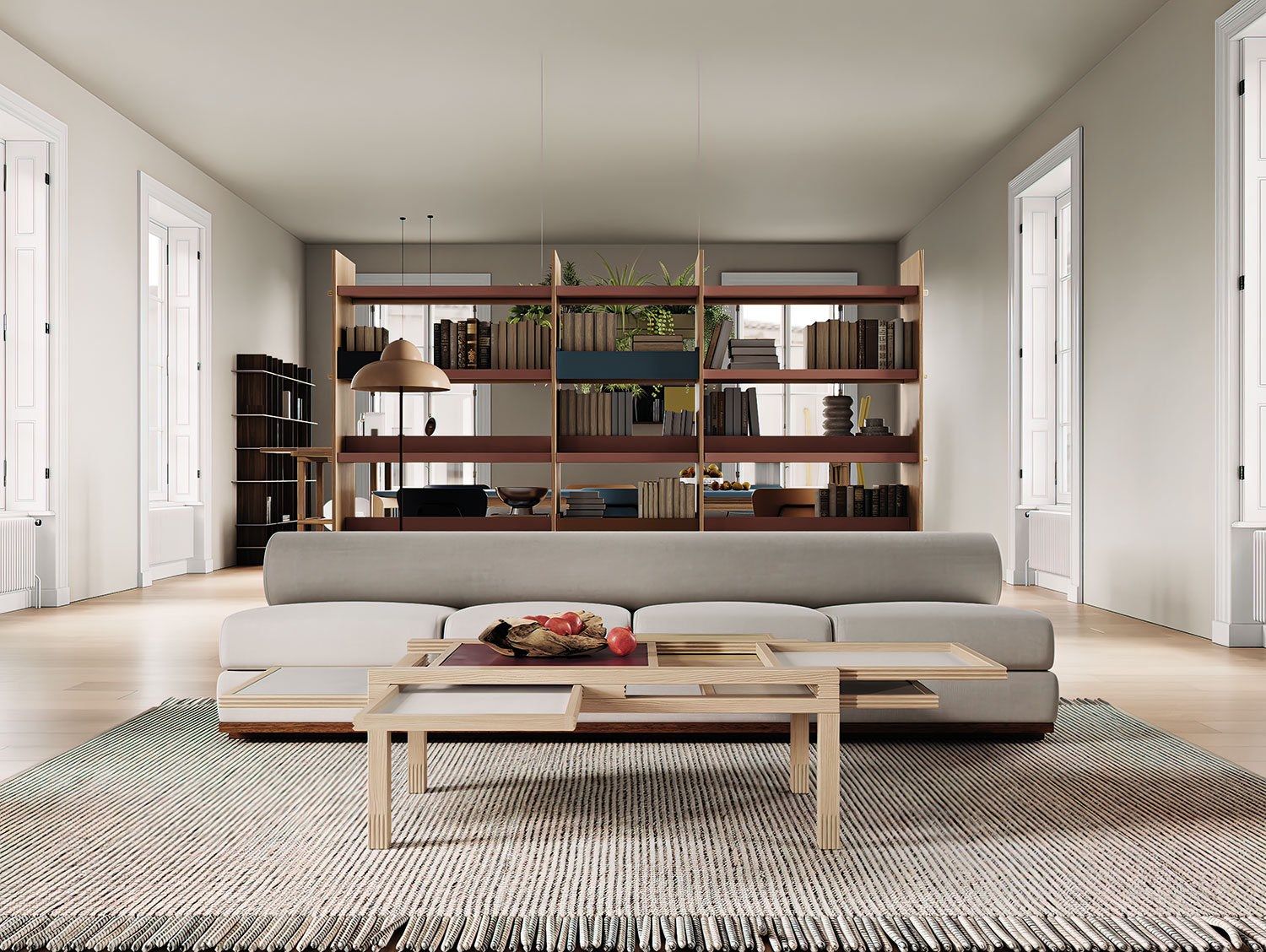 Низкий журнальный столик из массива дерева SCULPTURES JEUX Alternive ARCH-00143510 - Вид №2