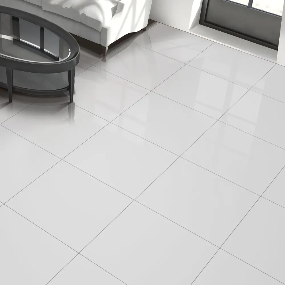 Керамогранит CONCOR Super White 60×60 см - полированный белый для интерьера 87964037 STLM-0948097
