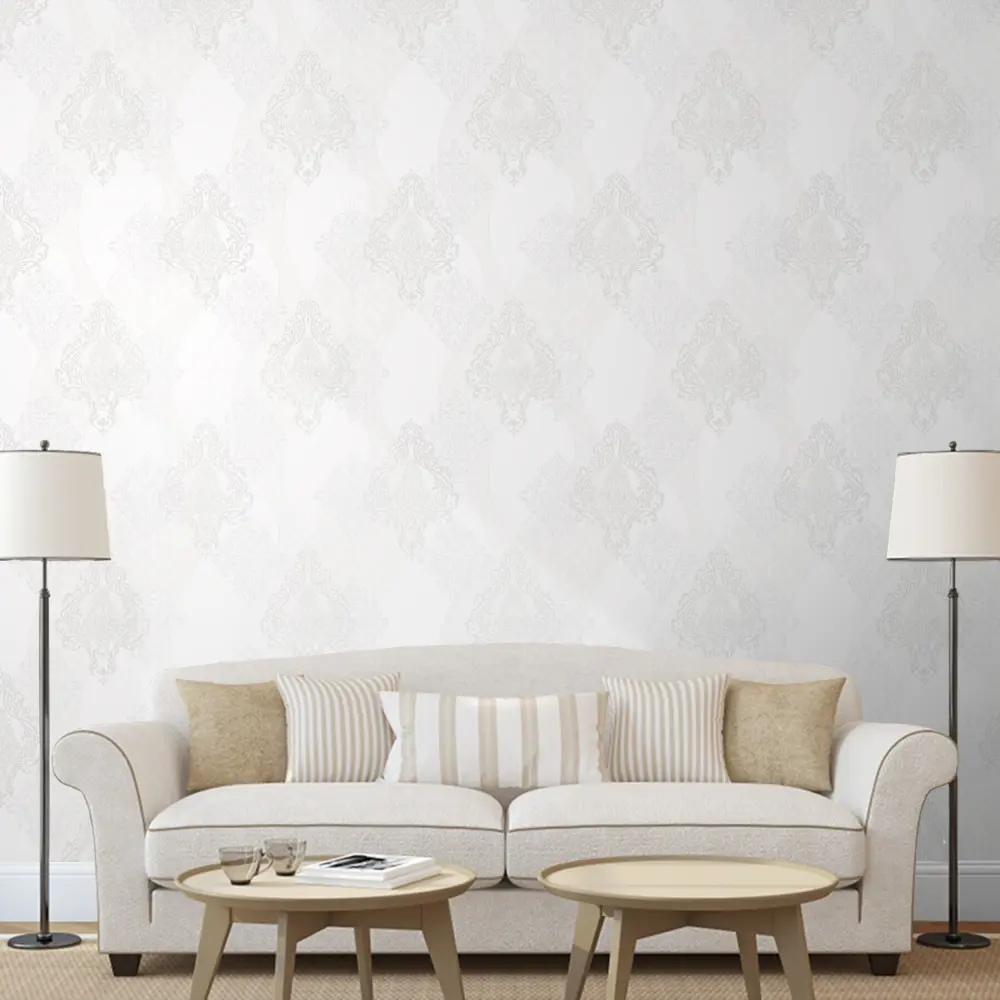 Обои флизелиновые Inspire Grace белоснежные 1.06 м White 0 STLM-2056695 - Вид №2