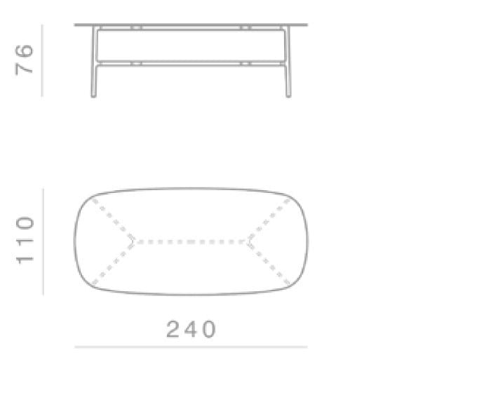 Мраморный стол GHIDINI1961 Побережье ARCH-00017844 - Вид №3