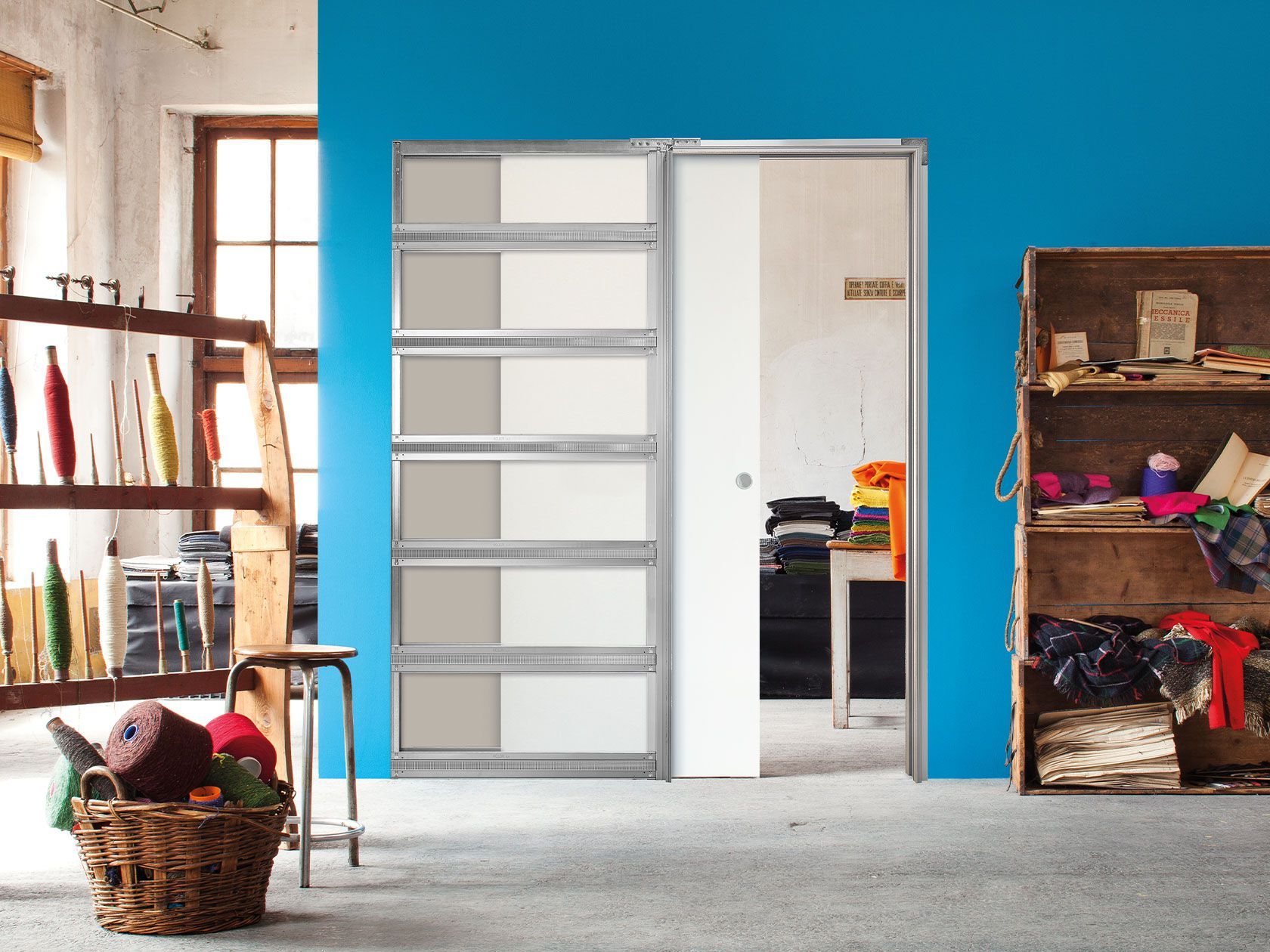 Frameless sliding pocket door system Eclisse ECLISSE Syntesis ARCH-00150440 - Вид №1