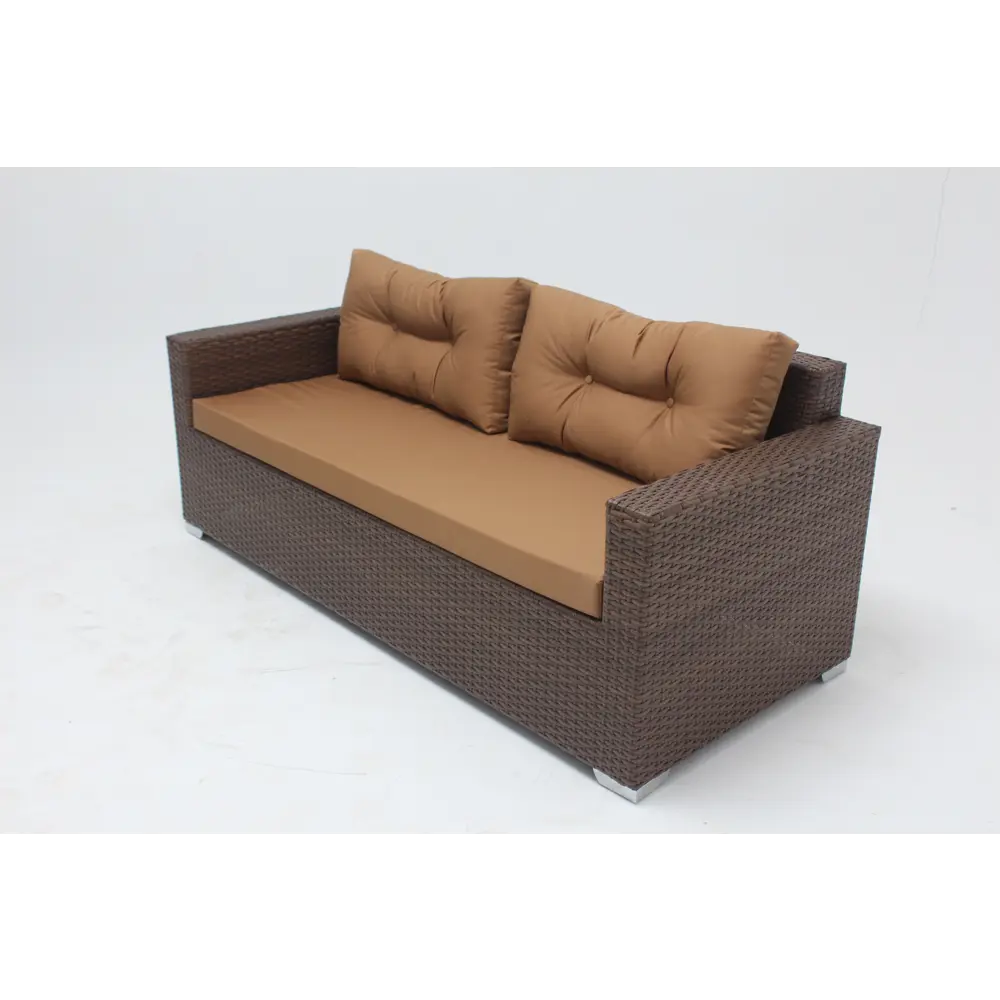 Диван садовый Lavantera 180 165x77x70 см искусственный ротанг цвет коричневый 85017153 STLM-2155359 Santreyd  - Вид №3