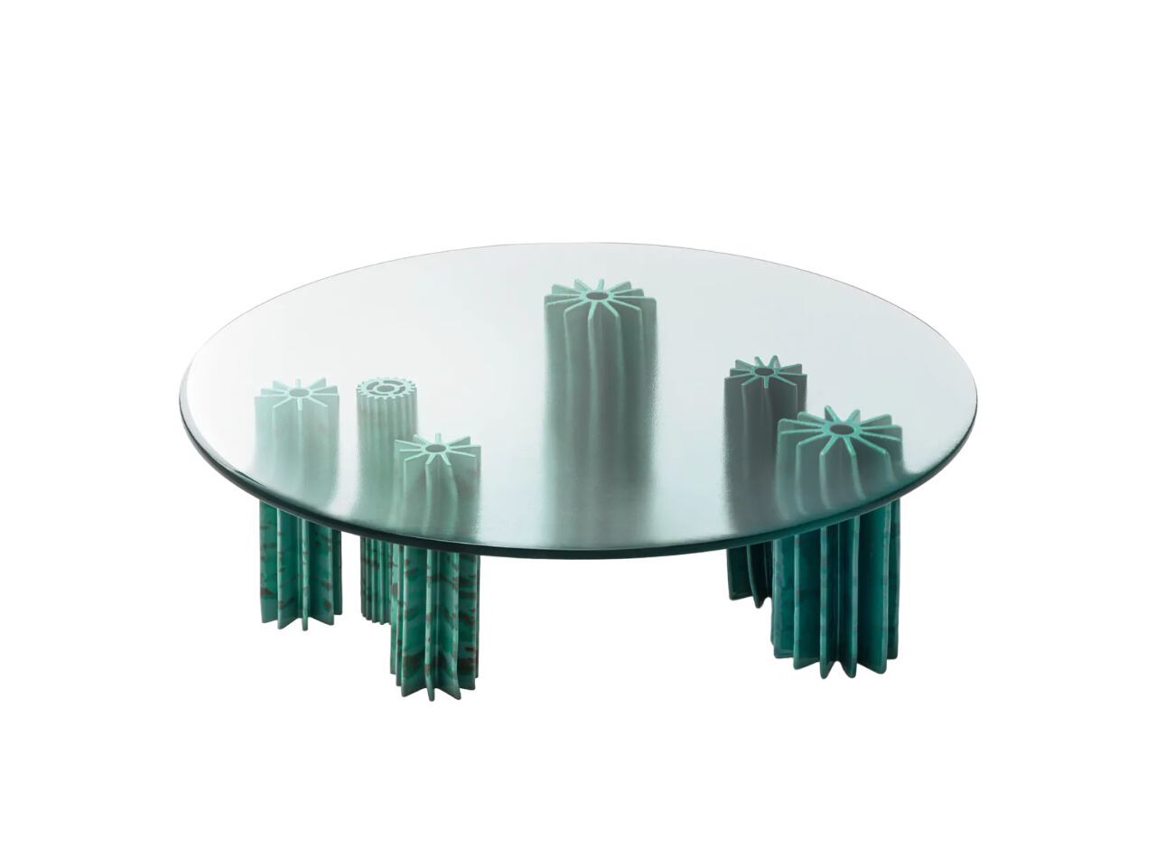 Стеклянный круглый садовый столик Paola Lenti HELICO ARCH-00147029 - Вид №1