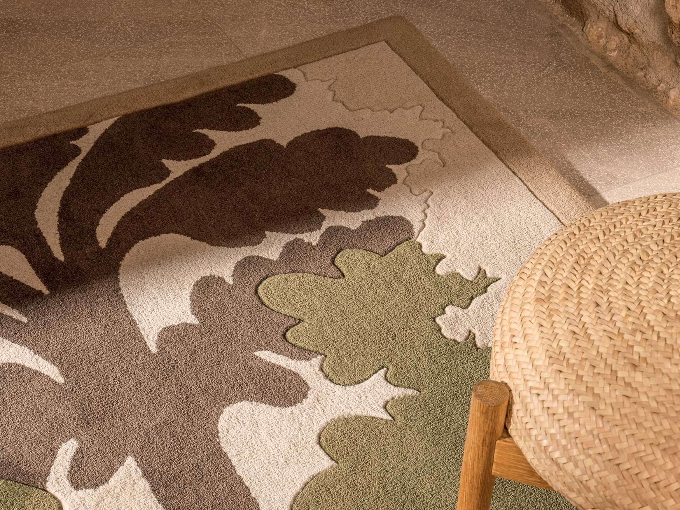 Прямоугольный шерстяной ковер ручной работы Élitis PASSIFLORE ARCH-00116675 - Вид №2