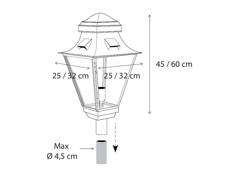 Латунный уличный фонарь Authentage Lighting Gracieuze ARCH-00149248 - Вид №1