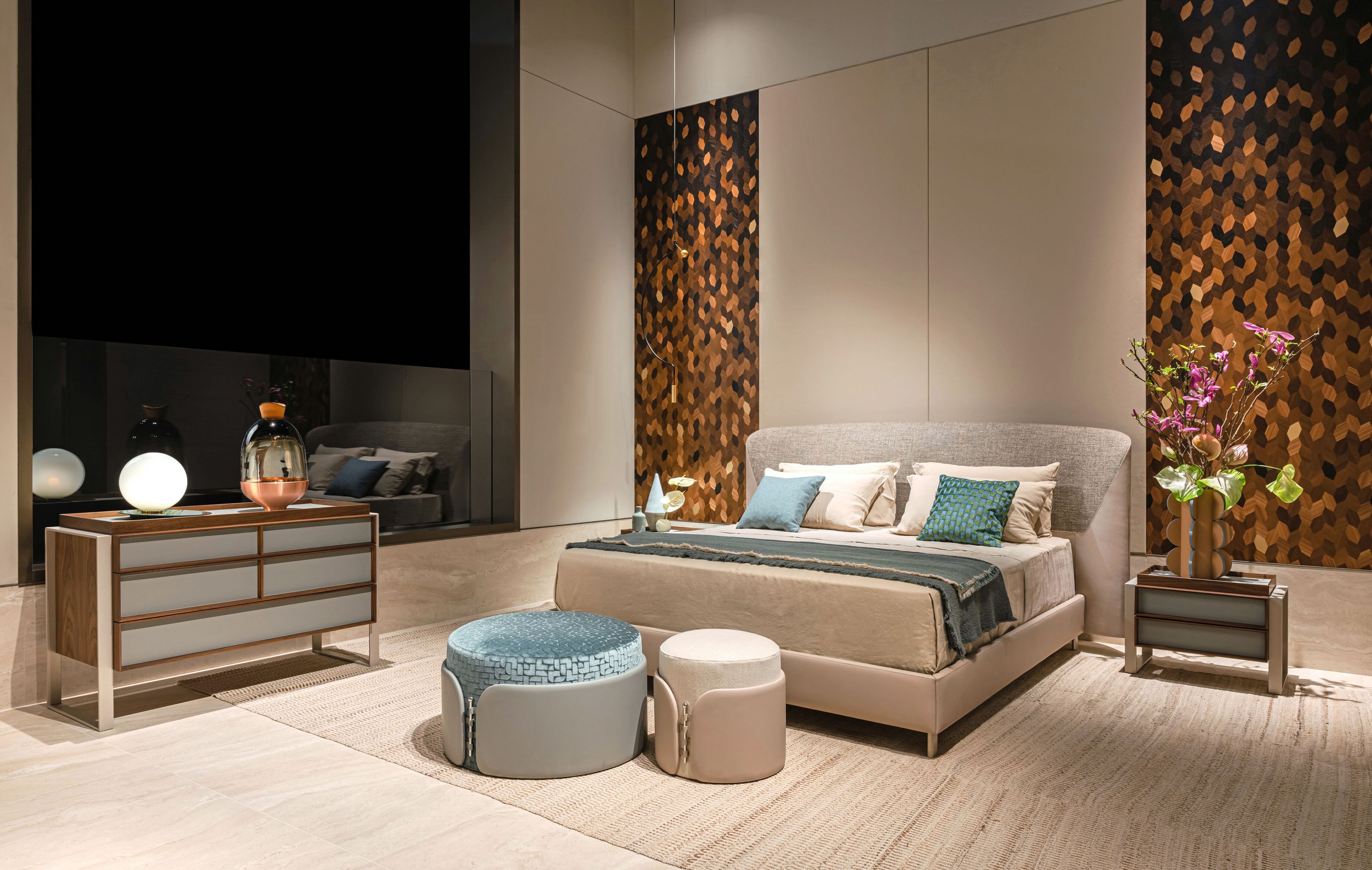 Деревянная тумбочка и кожаные детали, с ящиками Turri Joel ARCH-00079206 - Вид №4