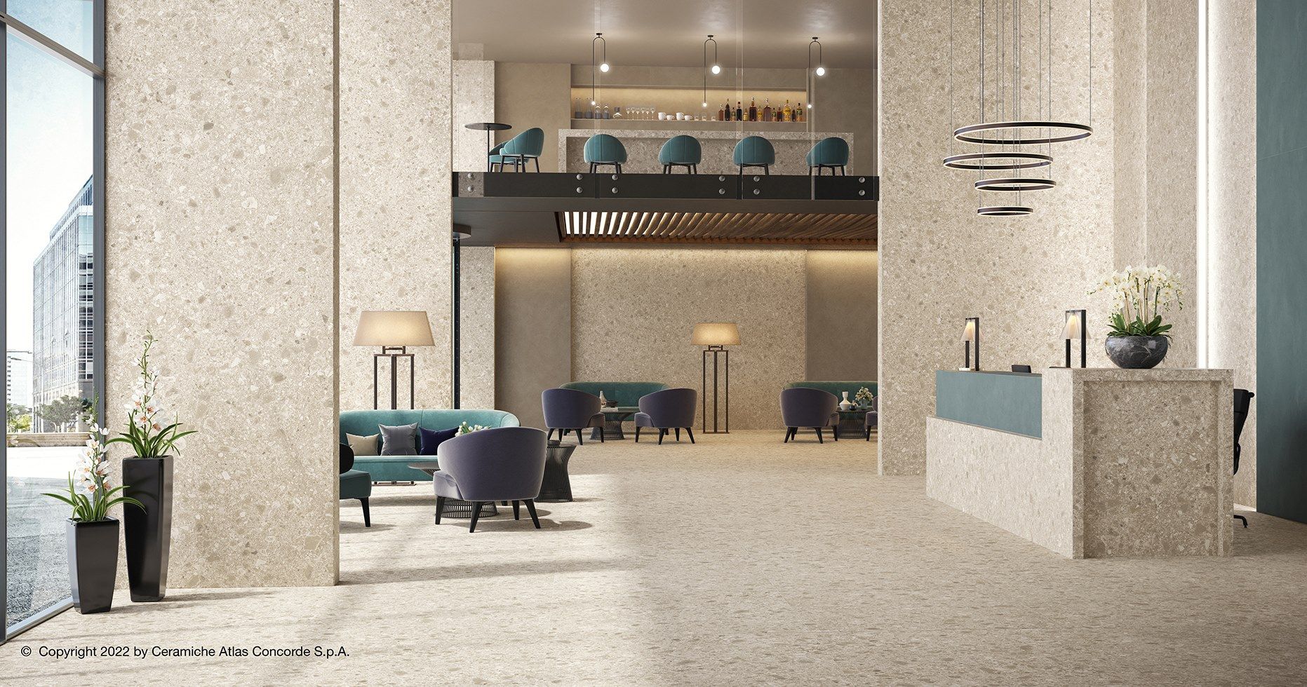 Пол / облицовка керамогранита с эффектом камня для внутреннего и наружного применения Atlas Concorde Boost Mix ARCH-00023665 - Вид №37