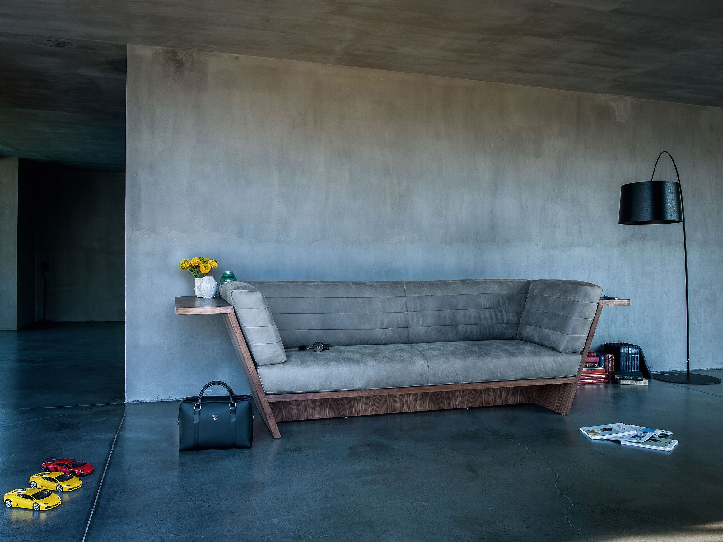 Линейный диван с твердой деревянной рамой Riva 1920 DYNAMIK ARCH-00079456 - Вид №7