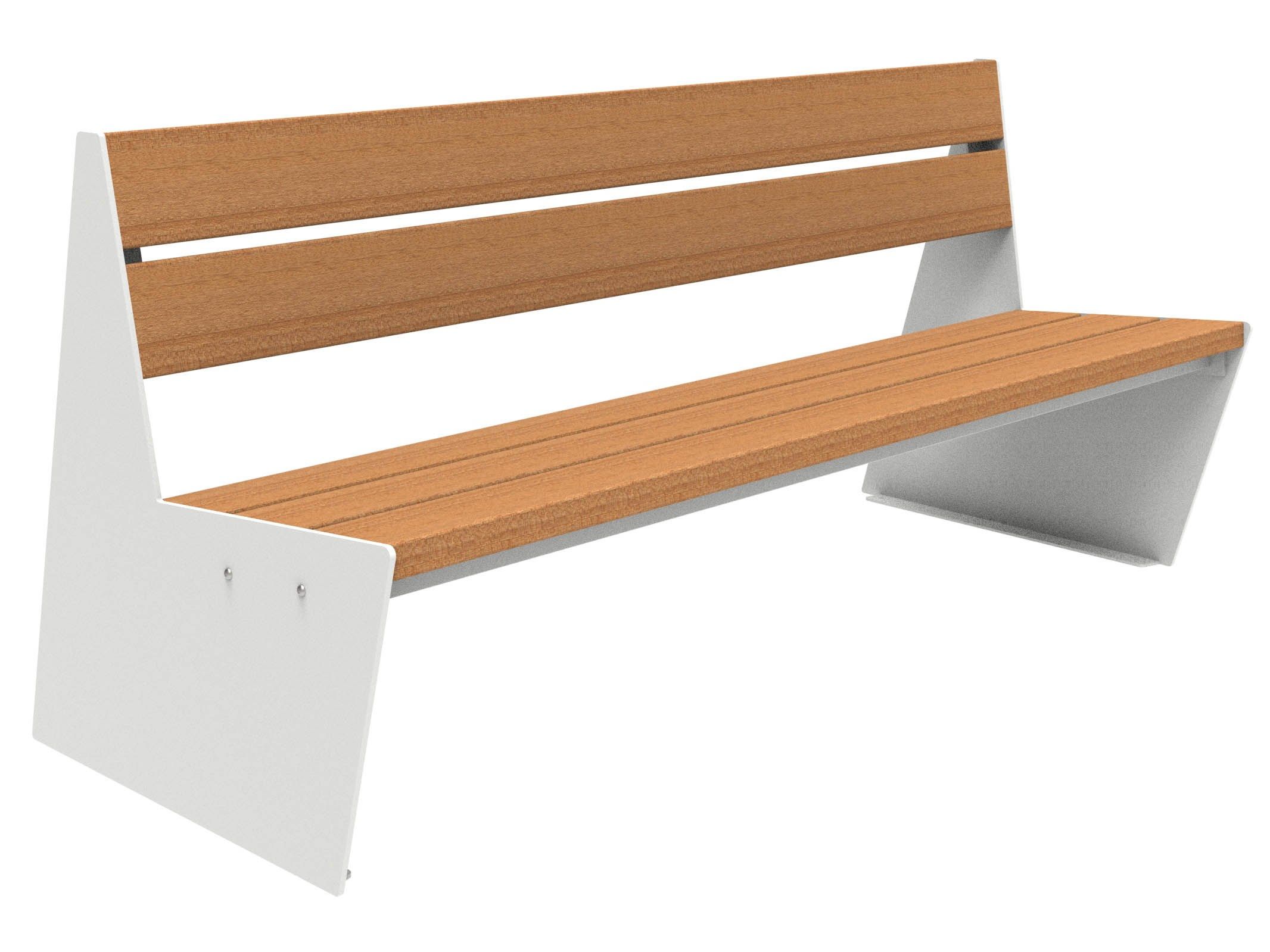 Скамья из окуме со спинкой Lazzari Sharp ARCH-00087617 - Вид №43