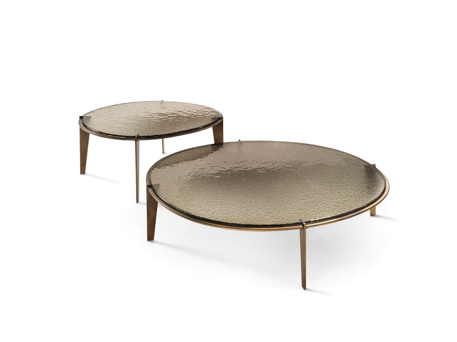 Круглый стеклянный журнальный столик FIAM ITALIA HALO ARCH-00109673 - Вид №4