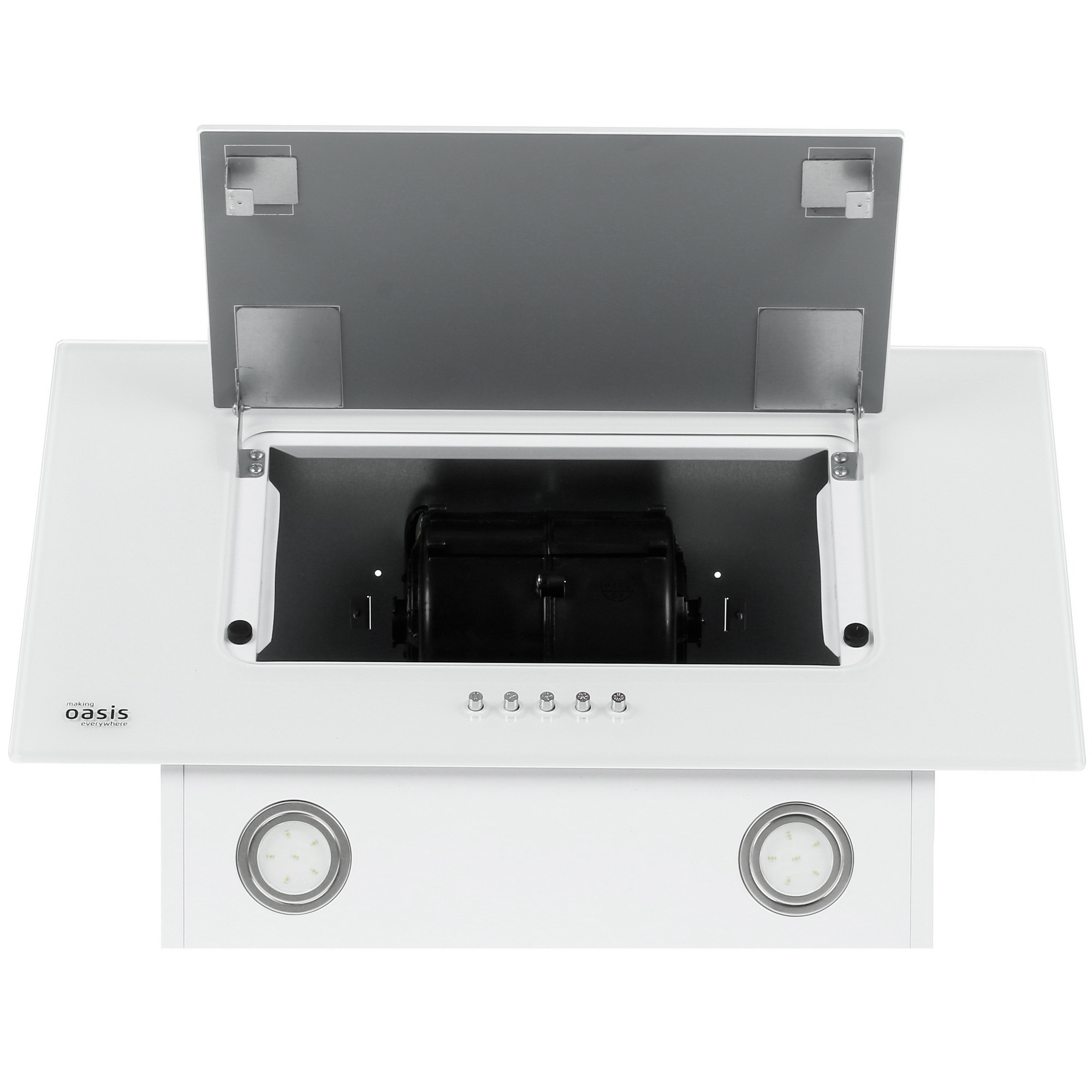 8166201 Вытяжка наклонная Oasis ND-60W белый/белый STDN-0072406 - Вид №8