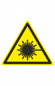68407 Знак "Опасно. Лазерное излучение"  Предупреждающие знаки размер 100 х 100 мм