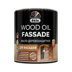 91905349 Масло деревозащитное для фасадов Dufa Wood Oil Fassade цвет белый 0.9 л STLM-1433201