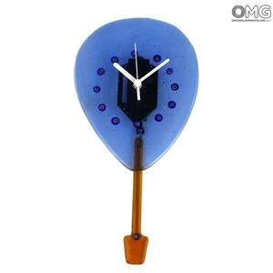 3771 ORIGINALMURANOGLASS Настенные часы с маятником Воздушный шар - муранское стекло OMG  см