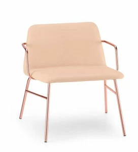 TrabA' Кожаное кресло с подлокотниками Bardot 0035- met-tu-cb