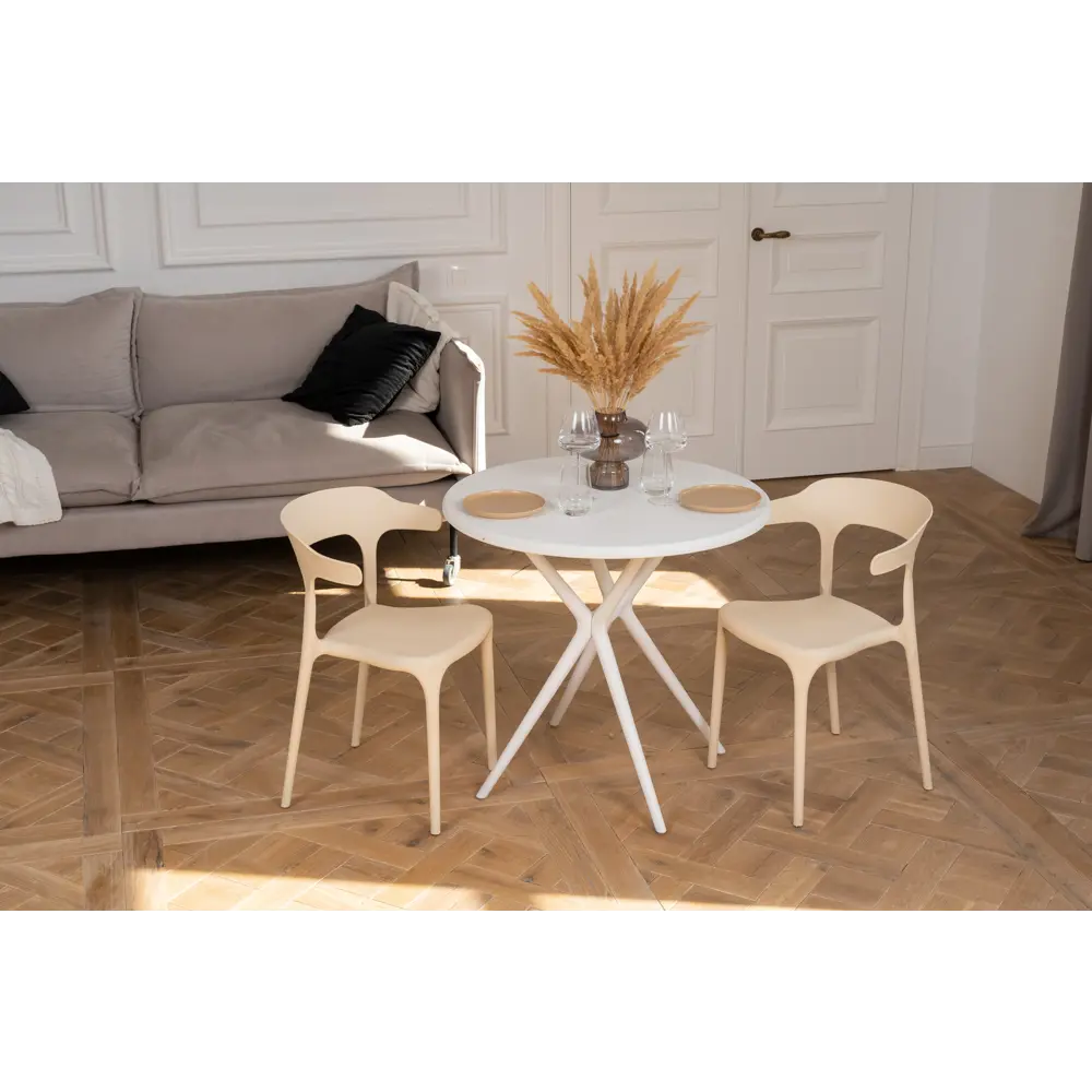 Стул Roero 48x74x46.5 см полипропилен цвет бежевый Santreyd STLM-2033765 - Вид №4