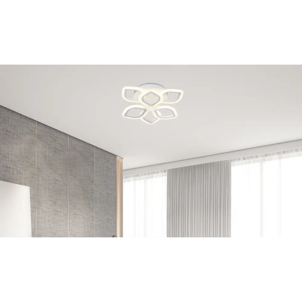Люстра потолочная светодиодная Escada 10212/6 с пультом управления, 26 м², регулируемый белый свет, цвет белый 84454234 STLM-2017524  - Вид №10