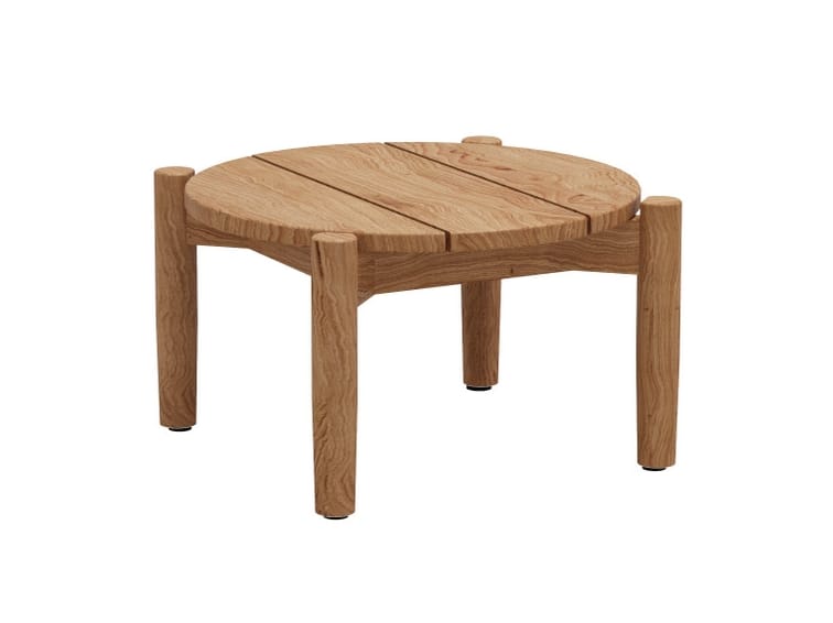 Круглый низкий стол из тикового дерева Skargaarden костер ARCH-00117795 - Вид №1