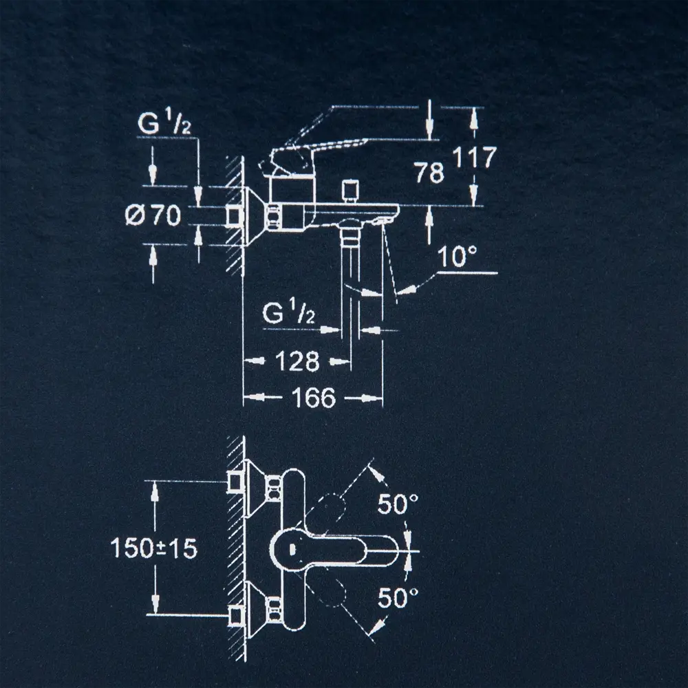 Смеситель для ванны Grohe Startclova Bath однорычажный цвет хром STLM-2187162 - Вид №5