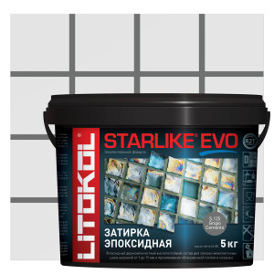 Затирка эпоксидная Starlike Evo S.125 цвет серый цемент 5 кг LITOKOL