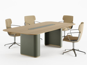 Деревянный прямоугольный стол для совещаний