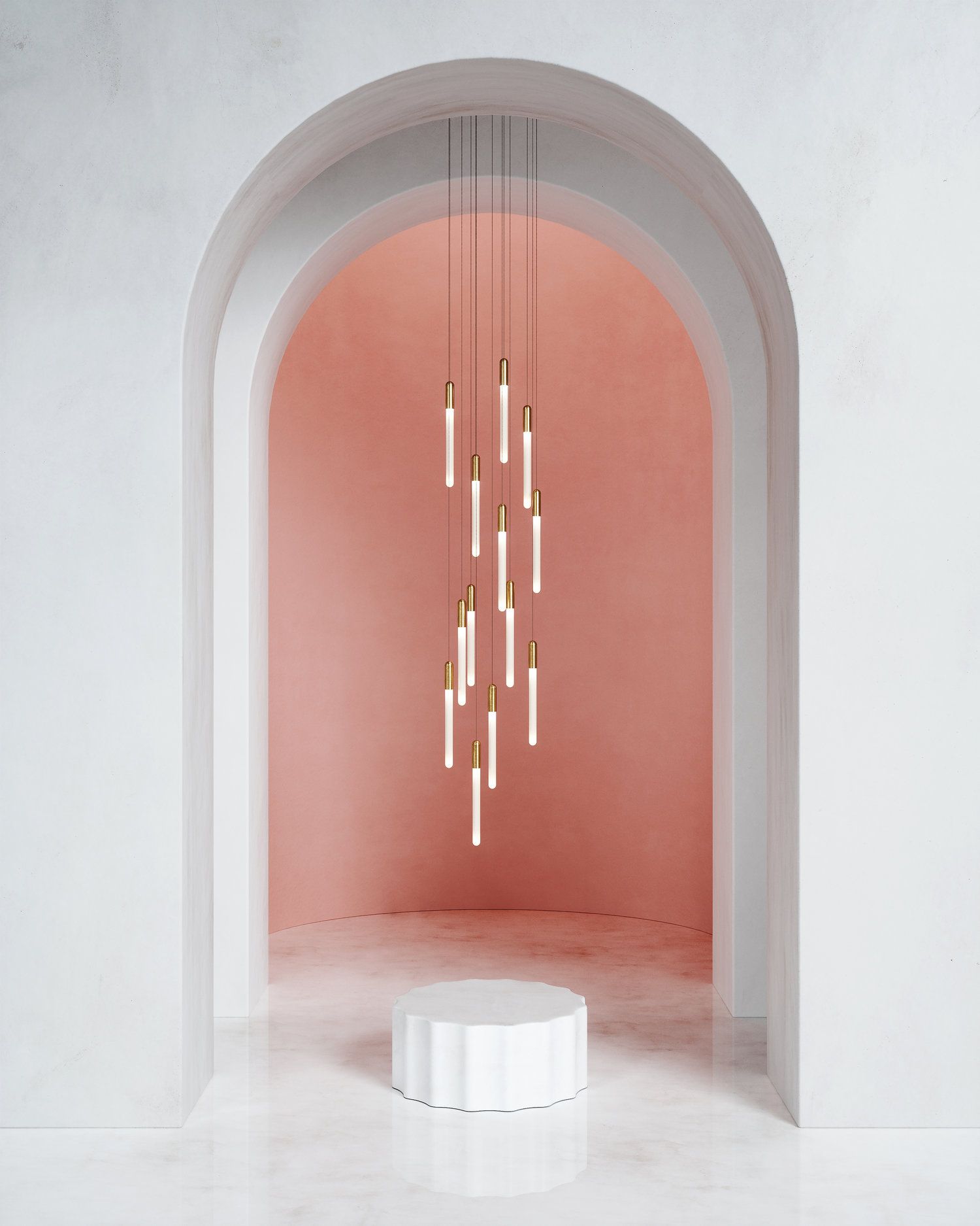 Опаловое стекло светодиодный подвесной светильник Matthew McCormick CASCADIA ARCH-00113373 - Вид №1