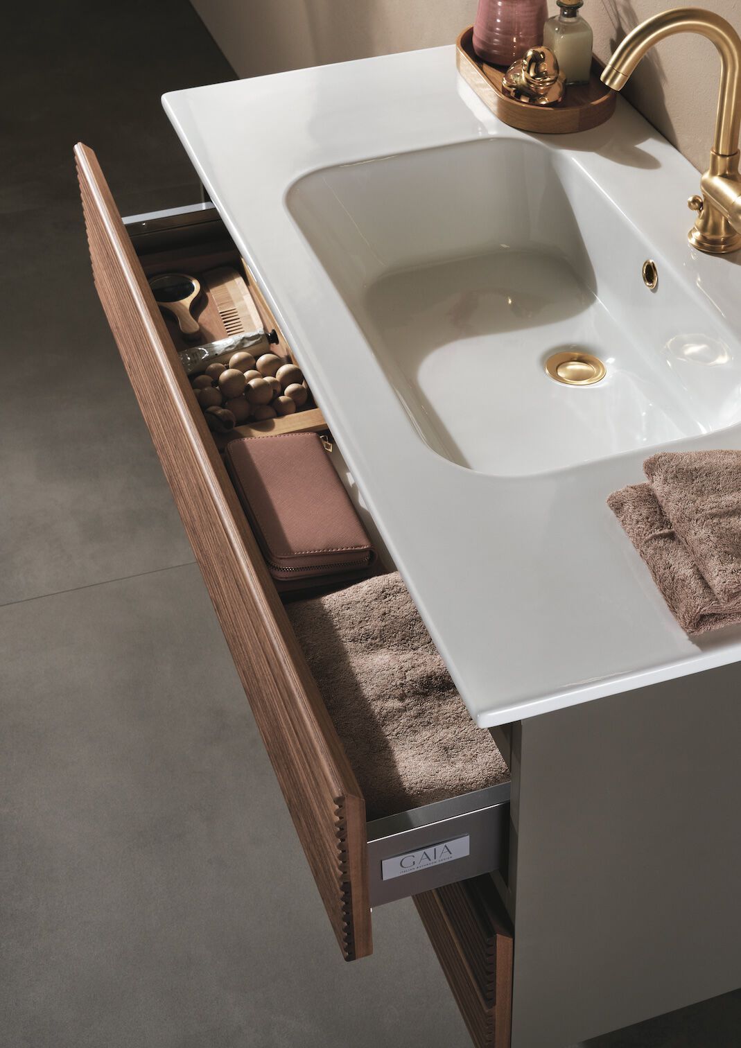 Полная мебель для ванной комнаты Gaia Mobili Contemporary ARCH-00081203 - Вид №2