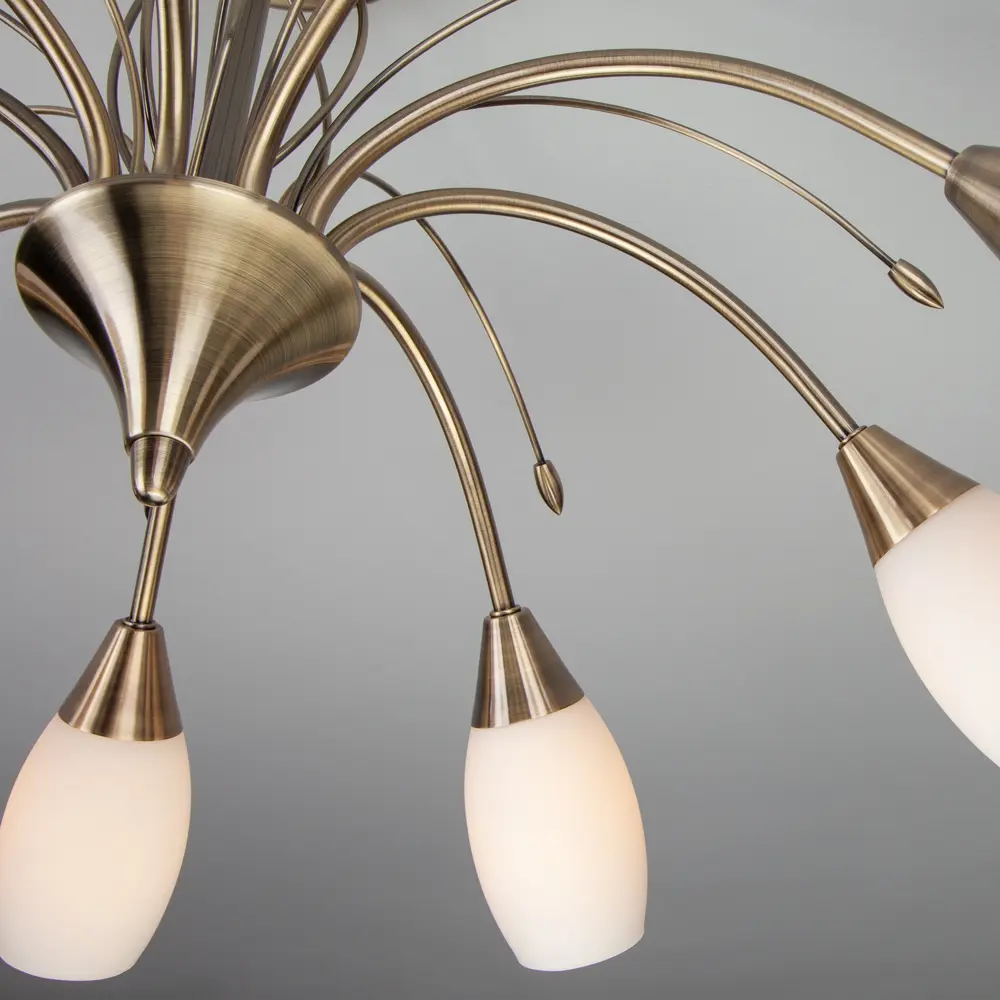 Люстра Eurosvet Ginevra 22080/9, 9 ламп, 29 м², цвет бронза STLM-2176386 - Вид №5