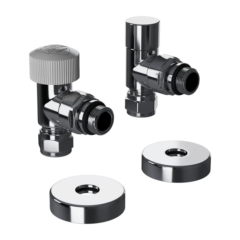 Термостатический комплект для радиатора угловой Royal Thermo Design Pro 1/2" латунь цвет хром STLM-2138538