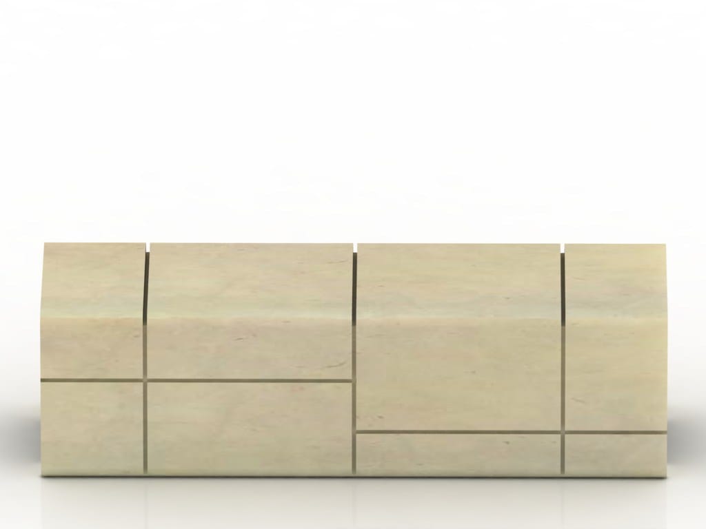 Реконструированная каменная скамья Viscio Urban Design мод ARCH-00036776 - Вид №1